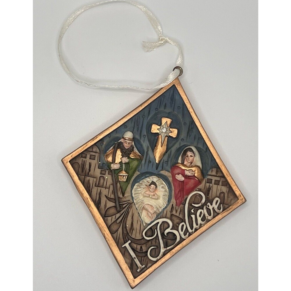 I Believe Christmas Ornament | Reason For The Season | Holy Family 4"